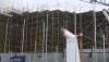 Much scaffolding, King's Cross Station, London