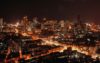 Mumbai night skyscrapers