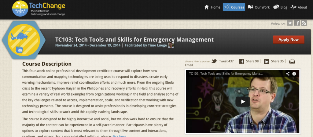 TC103-Tech tools and skills for emergency management-screenshot