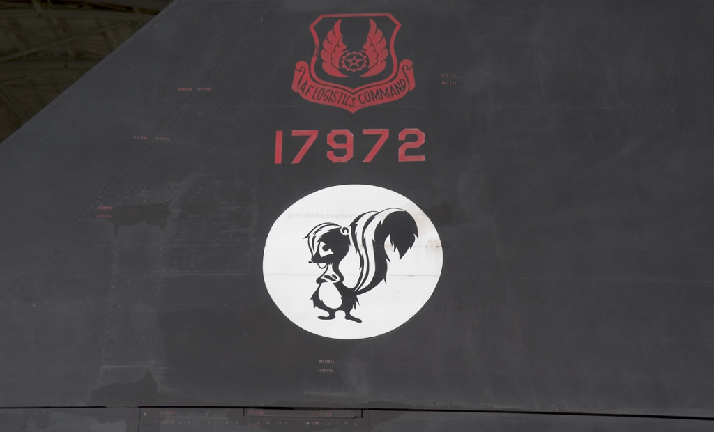 Skunk Works logo on Museum’s SR-71. Photo #2005-6014 by Dane Penland, Smithsonian National Air and Space Museum.