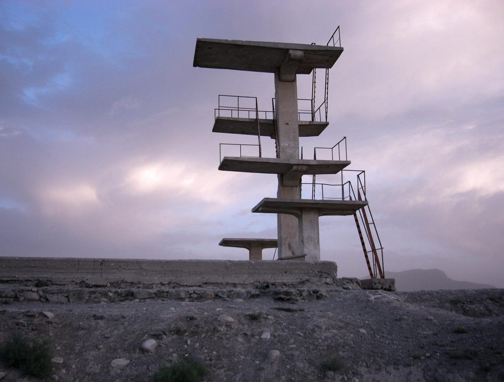 Diving platform on Graveyard Hill in Kabul from TV-Hill, Afghanistan. Sven Dirks, Wien