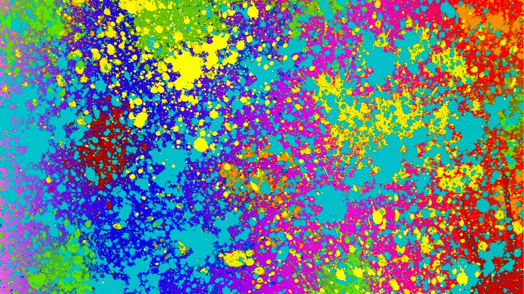 Colorful paint splash